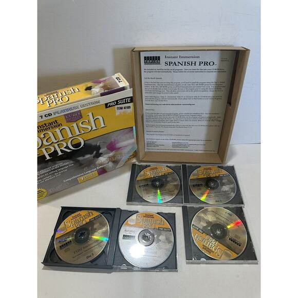 Euro Method Instant Immersion Spanish Language Course Deluxe Edition 7 CD Set - Picture 2 of 10